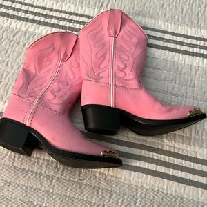 Little girls cowgirl boots pink size 125